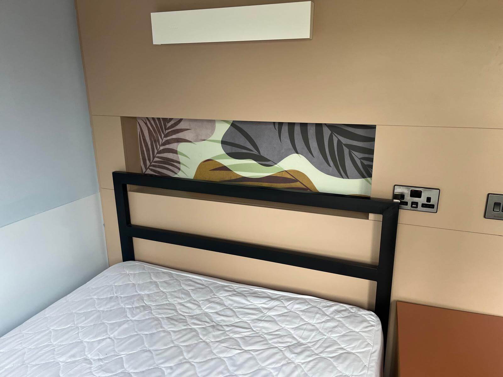 Installed signage close-up