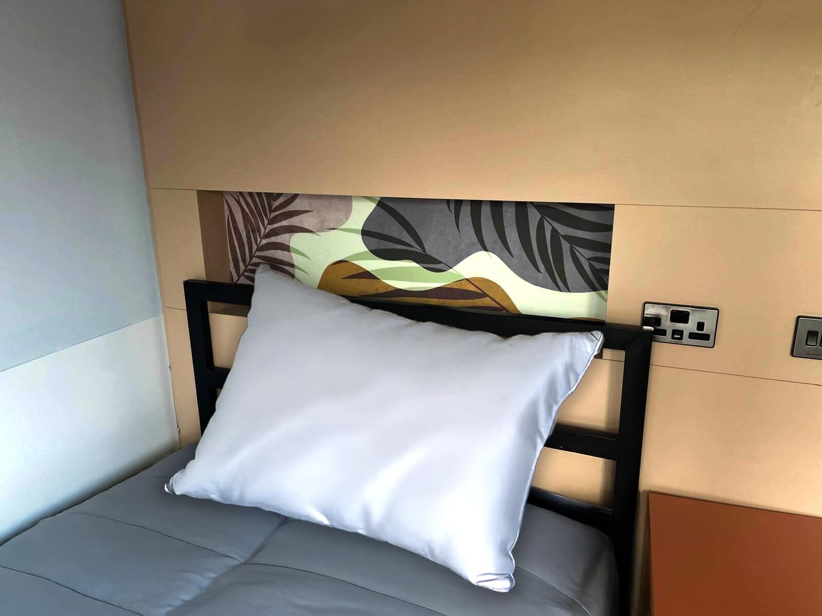 Installed signage close-up